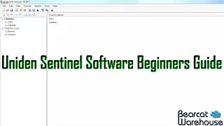 Uniden Sentinel Software Beginners Guide