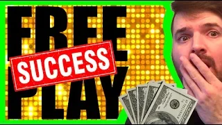 Turning FREE PLAY Into A JACKPOT!💥🙀💥 Slot Machine Winning W/ SDGuy