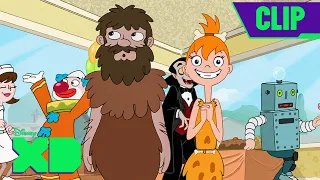 Meet Candace's Boyfriend From 27,000 B.C. | Phineas and Ferb | Full Scene | @disneyxd