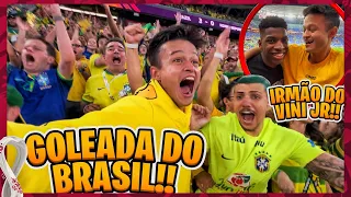 FUI NO MELHOR JOGO DO BRASIL COM O IRMÃO DO VINICIUS JÚNIOR!! Brasil x Coreia!