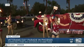 Performers prepare for Veterans Day parade in Phoenix