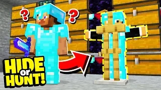 SECRETLY hiding in Minecraft Enemies underground BASE!  - Hide Or Hunt #4