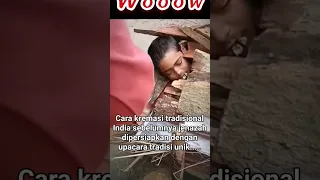 Tradisi kremasi jenazah di India pakai Kayu bakar#shorts