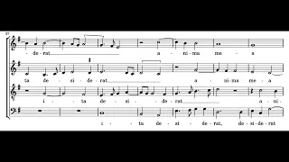 Sicut Cervus (G.P. da Palestrina) Score Animation