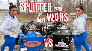 Eastonmade 12-22 vs Wolfe Ridge Pro28C Log Splitter Wars #109