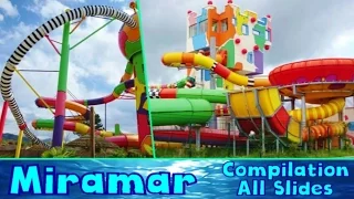ALL CRAZY WATER SLIDES at Miramar!! [Compilation]