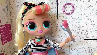 Lol Omg Miss Sundae and Go Diner Playset!! Lol Surprise Doll Unboxing and Review!! 🍔🍟 🎉