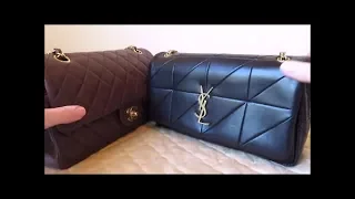 YSL Jamie Bag vs Chanel M/L Classic Flap size comparison