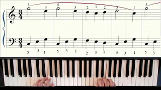 Cuckoo. Suzuki Piano. Book 1. Lesson 3.