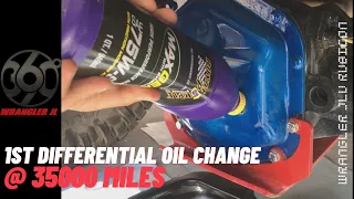 Jeep Wrangler JL D44 Axle Differential Fluid Change