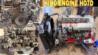 Diesel Engine 6 cylinder | engine full fitting | Rebuilding Hino Engine HO7D [Part.2]