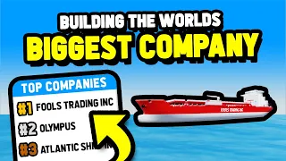 Building The WORLDS BIGGEST Shipping Company in Roblox Shipping Lanes