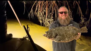 Flounder Gigging and Barracuda Taste Test *Catch, Clean, Cook*