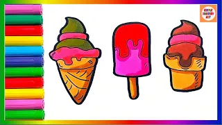 How to Draw a Cute Ice Cream Easy