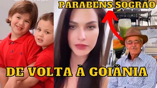 Andressa Suita de VOLTA à Goiânia dá PARABÉNS pelo ANIVERSÁRIO do SOGRO, pai do Gusttavo Lima