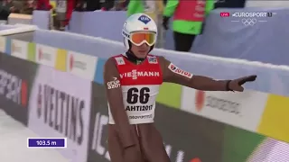 Kamil Stoch 103.5 m Lahti 2017 (English Commentary)