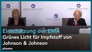 EMA-Bericht zu Impfstoff von Johnson & Johnson (Originalton)