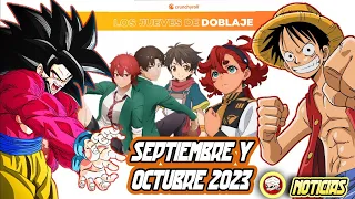 Jueves de DOBLAJE de CRUNCHYROLL en Septiembre y Octubre 2023 con RAVEN VIDEOS