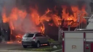 Neighbour's Million Dollar House in Flames