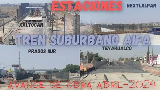 avance de obra TREN SUBURBANO AIFA.