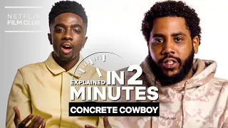 Caleb McLaughlin & Jharrel Jerome Explain Concrete Cowboy | Netflix