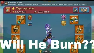 Can 11K CHAMPİON Castle Burn??..Lords Mobile Full Agressive Gameplay with PP(Real War Guilds( Part1)