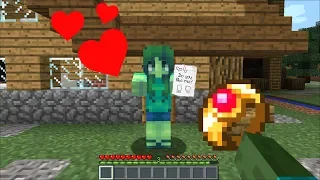 Minecraft MARK FRIENDLY ZOMBIE GETS MARRIED TO HIS GIRLFRIEND MARIE !! ZOMBIE LOVE !! Minecraft Mods