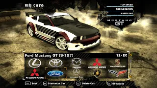 Need for Speed: Most Wanted — Ford Mustang GT (S-197) (Jewels)