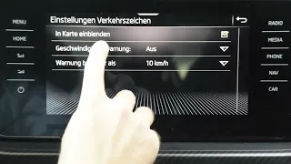 Skoda Navigationseinstellungen MIB3