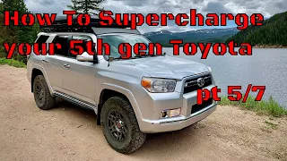 HOW TO INSTALL  A MAGNUSON Supercharger in your 5th gen. Toyota in your driveway Part 5/7