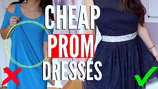 Trying On PROM DRESSES UNDER $40 DISASTER !!