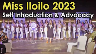 Iloilo City - Miss Iloilo 2023 Candidates (Self-Introduction, Advocacy)