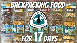 BACKPACKING FOOD For 17 Days on The PACIFIC CREST TRAIL | PCT 2022