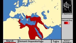 Osmanlı İmparatorluğu Kuruluştan Yıkılışa Harita