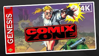 [SEGA Genesis/Mega Drive Longplay] Comix Zone | Full Game Walkthrough | 4K