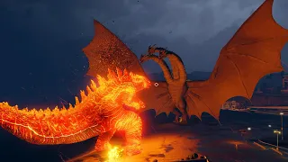 Godzilla Vs King Ghidorah | King Godzilla 2014 - GTA 5