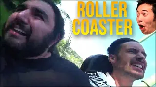 Esfand Rides his FIRST Roller Coaster ft. NymN