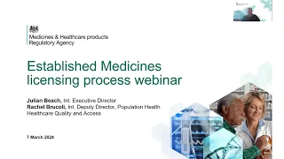 Established Medicines Webinar - 7 March 2024