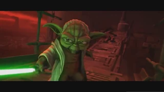 Star Wars: The Clone Wars | Pelea | Yoda & Anakin VS Darth Sidious | Español Latino HD