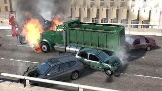 Multi-Vehicle Pileup Crashes 34 | BeamNG.drive