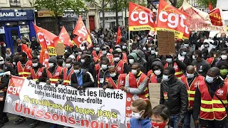 1. Mai in Europa: Proteste im Zeichen der Pandemie
