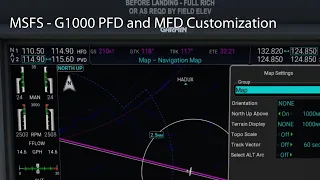 MSFS - G1000 PFD and MFD Customization