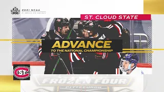 St. Cloud State vs. Minnesota State - 2021 Frozen Four semifinal highlights