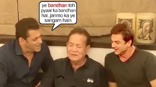 See Salman Khan's EMOTIONAL Moment SING!NG for Dad Salim Khan wid Family@House GalaxyApts