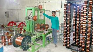 Amazing Process Of Electrical Wire Manufacturing In Local Factory