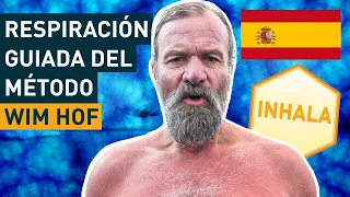 Ejercicios de respiración de Wim Hof guiados en español (3 rondas a ritmo lento)