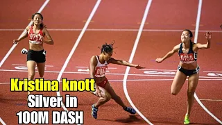 Kristina Knott settled for Silver after losing to Vietnamese Tu Chinh Le in 100M dash | Athletics