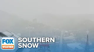 Heavy Snow Blankets North Carolina One Day After Severe Storms