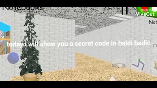 How to find secret code in baldi basic😎