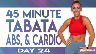 45 Minute Christmas Eve Cardio and Abs Workout | TRANSCEND - Day 24